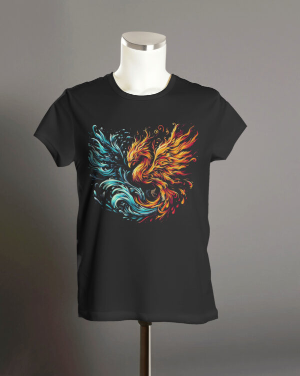 Fire Water Phoenix T-Shirt - Image 5