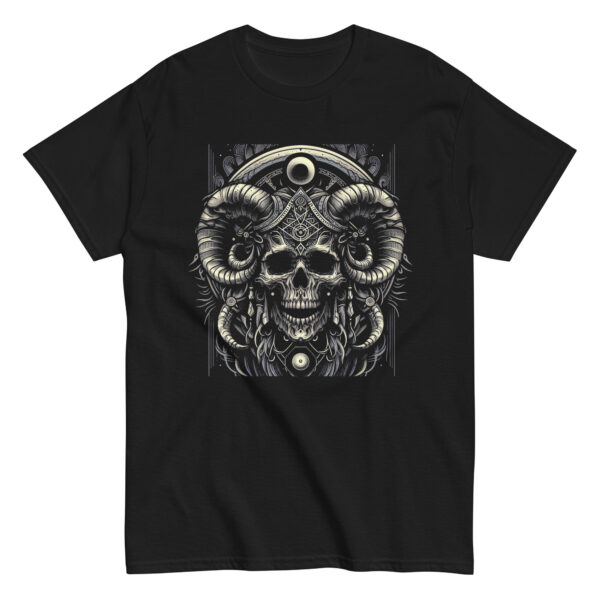 Tribal Skull Goth/Metal Tee (black, navy)