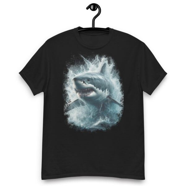 Great White Shark Graphic Tee (Black, Navy)