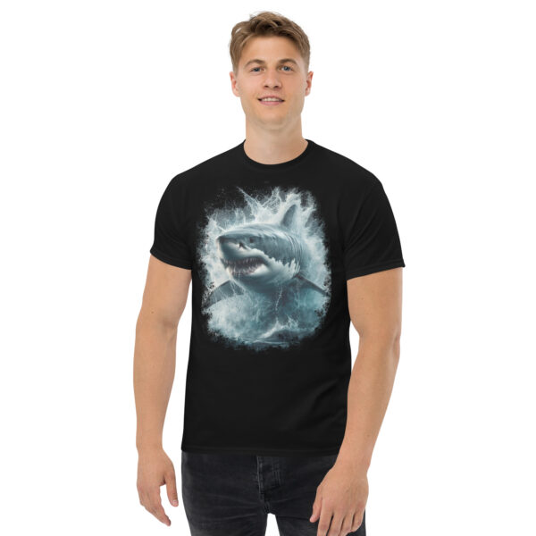 Great White Shark Graphic Tee (Black, Navy) - Image 2