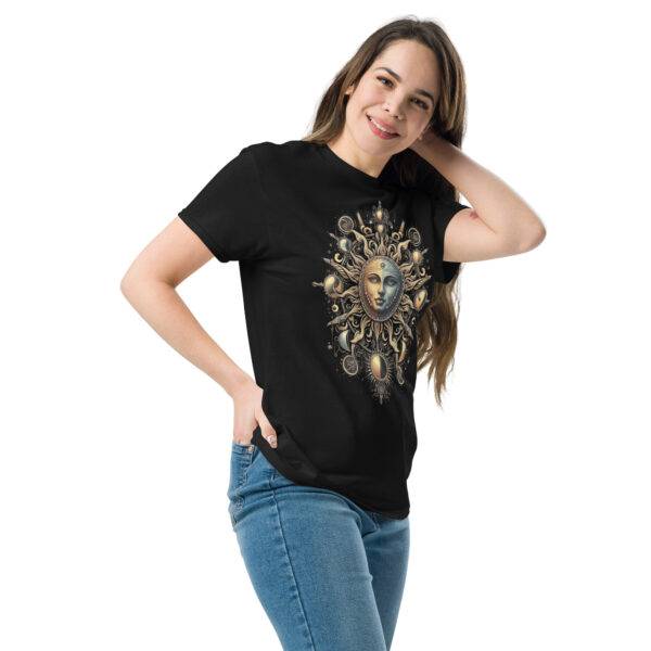 Sun and Moon Ornate Mystical Tarot T-Shirt - Image 4