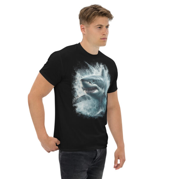 Great White Shark Graphic Tee (Black, Navy) - Image 3