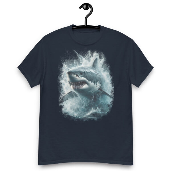 Great White Shark Graphic Tee (Black, Navy) - Image 5