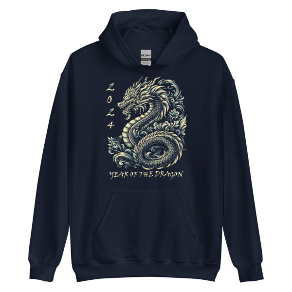 Year of the Dragon Detailed Gold Graphic Chinese Zodiac Hoodie - Image 6